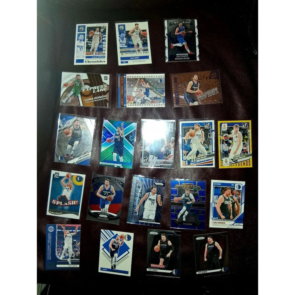 20 Card Lot of Luka Doncic NBA Trading Cards (Base, Inserts, RCs, Parallels) NM+